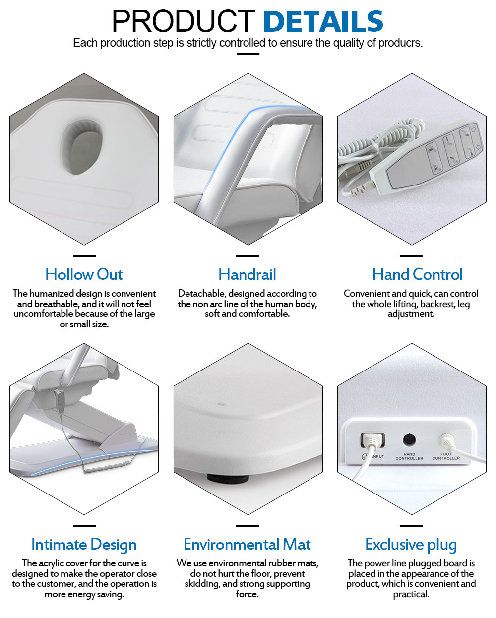 Electric Facial treatment bed