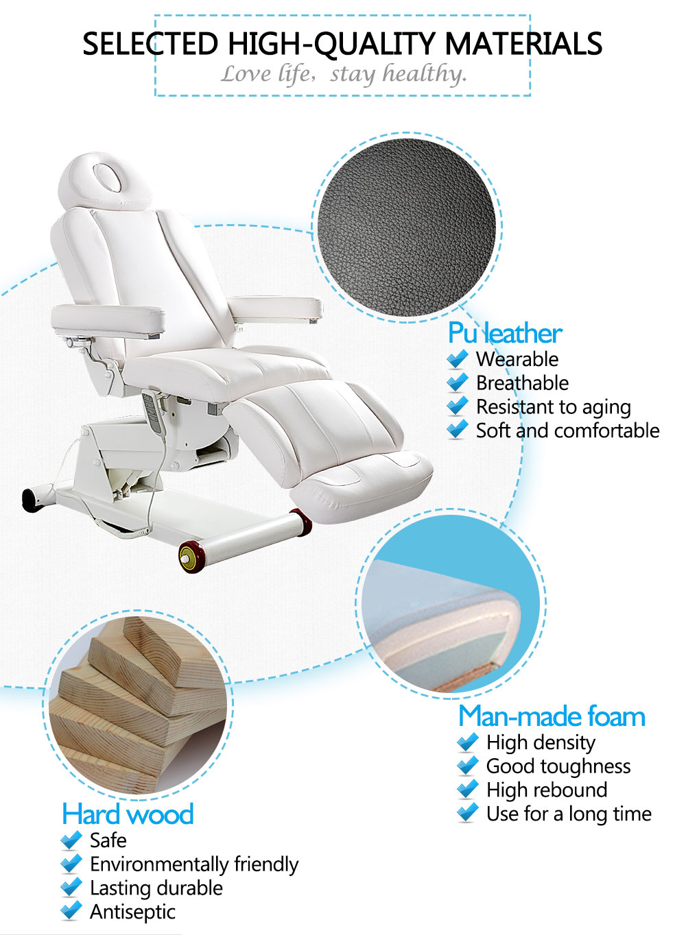 Adjustable Height Dental chair