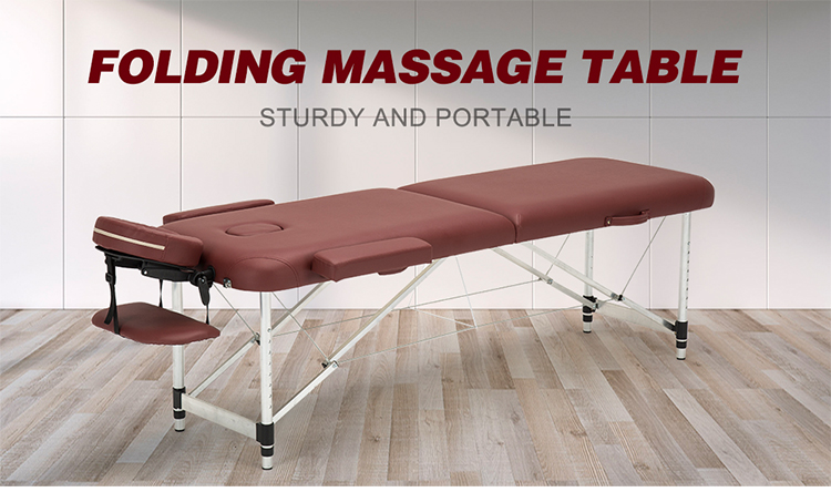 Aluminum massage table