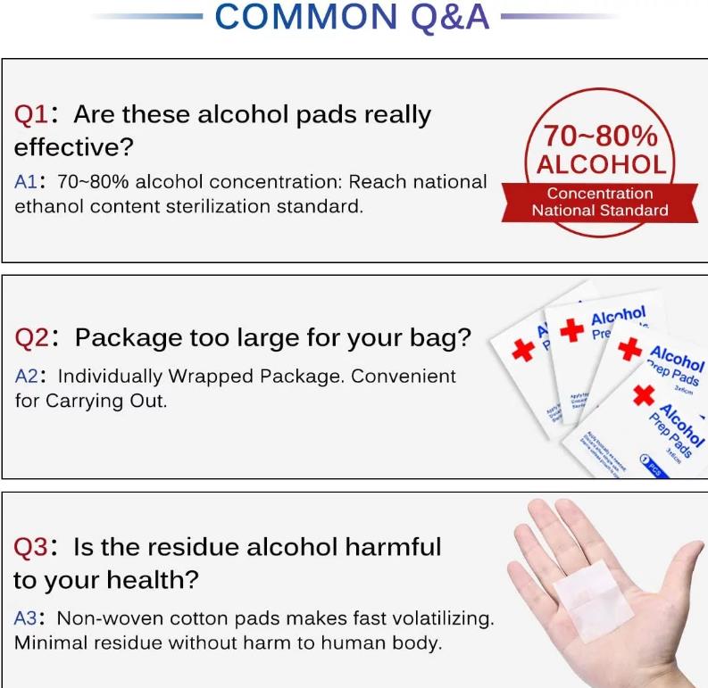 Medical Alcohol Cotton Wipes